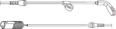 Carrab Brake Parts 8202 - Contact d'avertissement, usure des plaquettes de frein cwaw.fr