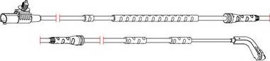 Carrab Brake Parts 8286 - Contact d'avertissement, usure des plaquettes de frein cwaw.fr