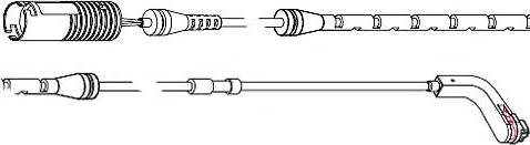 Carrab Brake Parts 8224 - Contact d'avertissement, usure des plaquettes de frein cwaw.fr