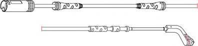 Carrab Brake Parts 8270 - Contact d'avertissement, usure des plaquettes de frein cwaw.fr