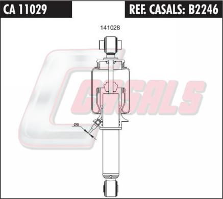 Casals B2246 - Amortisseur, suspension de la cabine cwaw.fr