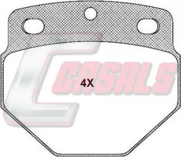 Casals BKM594 - Kit de plaquettes de frein, frein à disque cwaw.fr