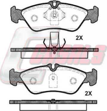 Casals BKM1045 - Kit de plaquettes de frein, frein à disque cwaw.fr