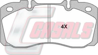 Casals BKM1126 - Kit de plaquettes de frein, frein à disque cwaw.fr