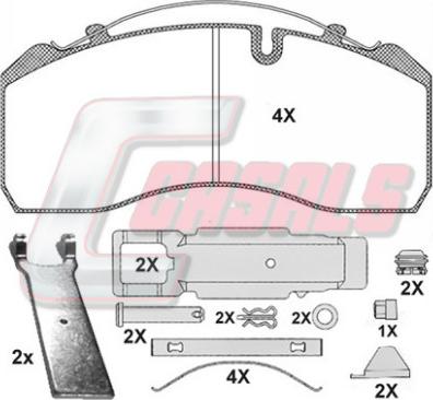 Lucas Electrical GDB5115 - Kit de plaquettes de frein, frein à disque cwaw.fr