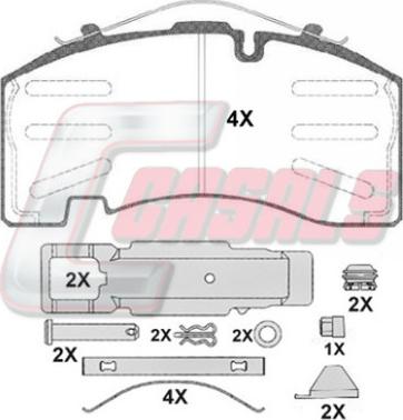 Adriauto GLBP006HD - Kit de plaquettes de frein, frein à disque cwaw.fr