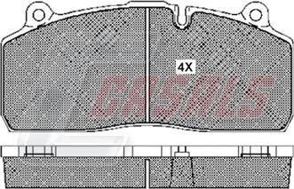 Casals BKM274 - Kit de plaquettes de frein, frein à disque cwaw.fr