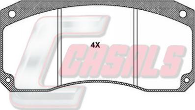 Casals BKM769 - Kit de plaquettes de frein, frein à disque cwaw.fr