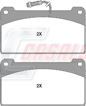 Casals BKM764 - Kit de plaquettes de frein, frein à disque cwaw.fr