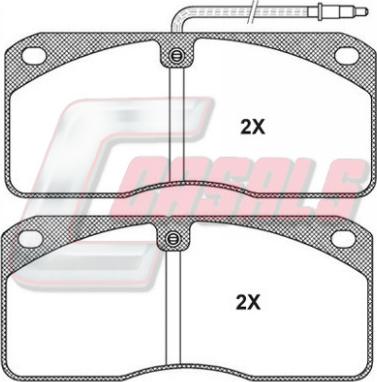 Casals BKM702 - Kit de plaquettes de frein, frein à disque cwaw.fr