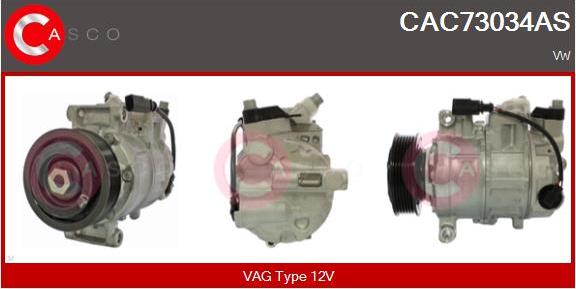 Casco CAC73034AS - Compresseur, climatisation cwaw.fr