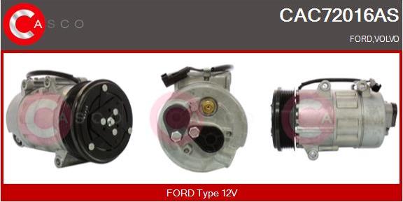 Casco CAC72016AS - Compresseur, climatisation cwaw.fr