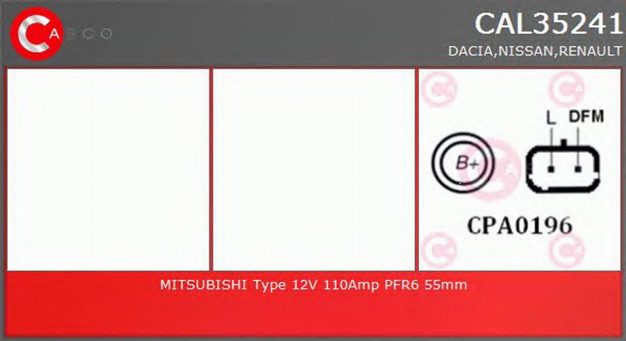 Casco CAL35241 - Alternateur cwaw.fr