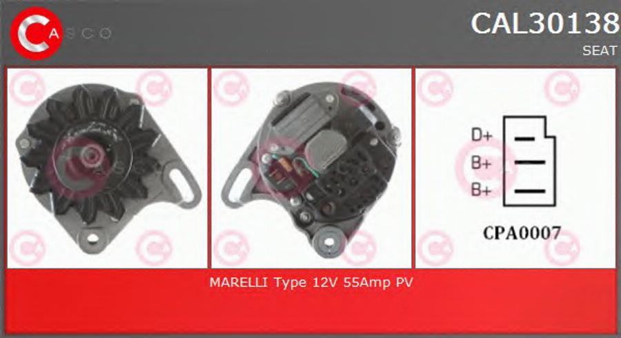 Casco CAL30138 - Alternateur cwaw.fr