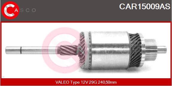 Casco CAR15009AS - Induit, démarreur cwaw.fr