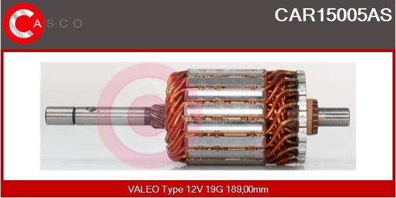 Casco CAR15005AS - Induit, démarreur cwaw.fr