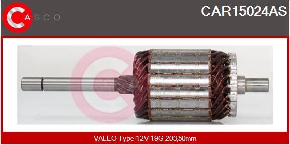 Casco CAR15024AS - Induit, démarreur cwaw.fr