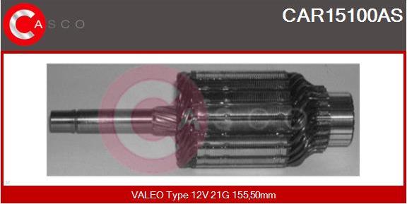 Casco CAR15100AS - Induit, démarreur cwaw.fr