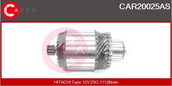 Casco CAR20025AS - Induit, démarreur cwaw.fr