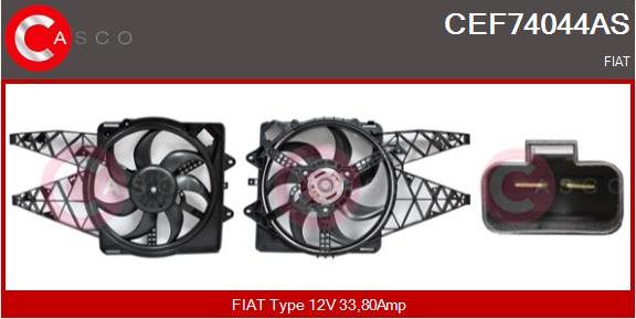 Casco CEF74044AS - Moteur électrique, ventilateur pour radiateurs cwaw.fr