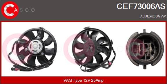 Casco CEF73006AS - Moteur électrique, ventilateur pour radiateurs cwaw.fr