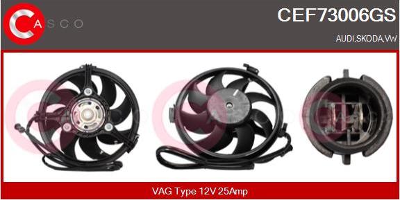 Casco CEF73006GS - Moteur électrique, ventilateur pour radiateurs cwaw.fr