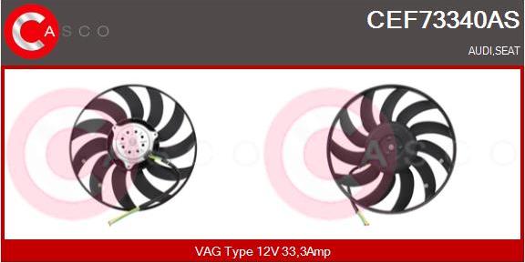 Casco CEF73340AS - Ventilateur, refroidissement du moteur cwaw.fr