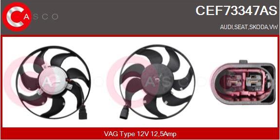 Casco CEF73347AS - Ventilateur, refroidissement du moteur cwaw.fr