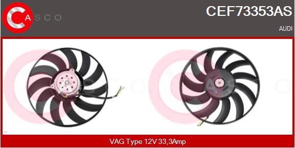 Casco CEF73353AS - Ventilateur, refroidissement du moteur cwaw.fr