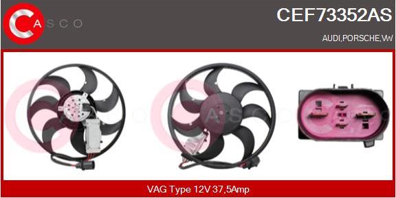 Casco CEF73352AS - Ventilateur, refroidissement du moteur cwaw.fr