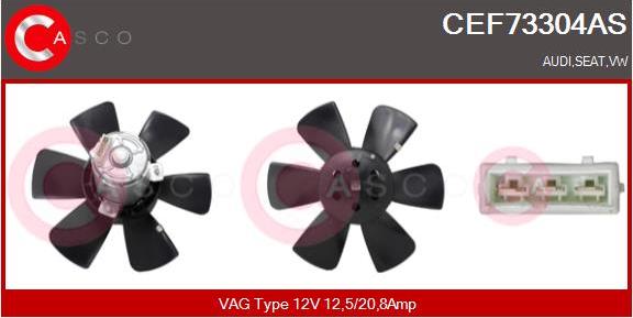 Casco CEF73304AS - Ventilateur, refroidissement du moteur cwaw.fr