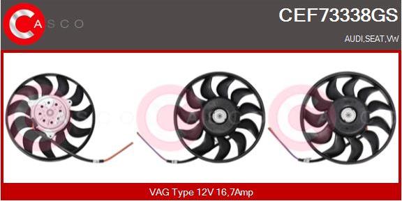 Casco CEF73338GS - Ventilateur, refroidissement du moteur cwaw.fr