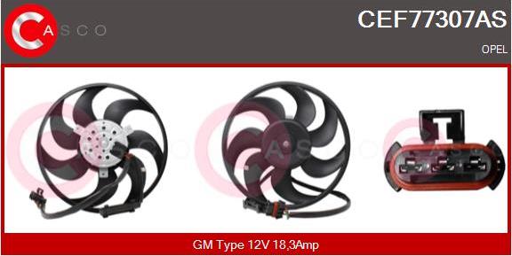 Casco CEF77307AS - Ventilateur, refroidissement du moteur cwaw.fr