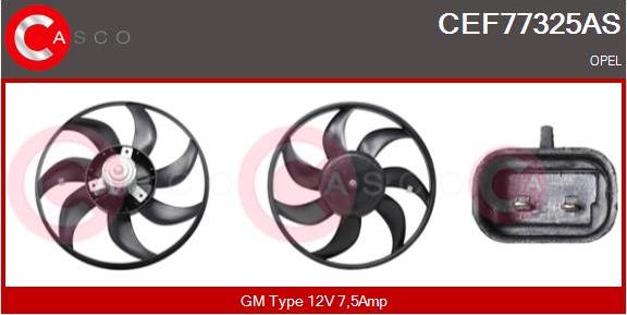 Casco CEF77325AS - Ventilateur, refroidissement du moteur cwaw.fr