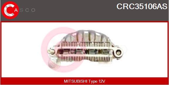 Casco CRC35106AS - Pont de diodes, alternateur cwaw.fr