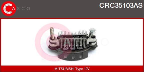 Casco CRC35103AS - Pont de diodes, alternateur cwaw.fr