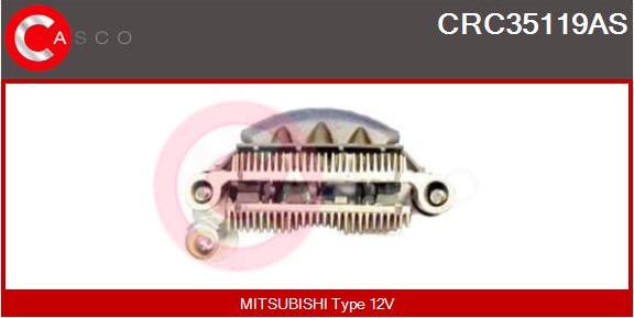 Casco CRC35119AS - Pont de diodes, alternateur cwaw.fr