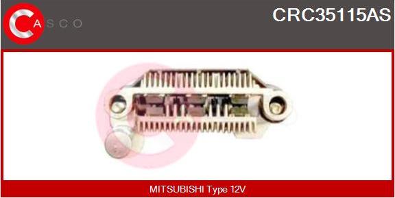 Casco CRC35115AS - Pont de diodes, alternateur cwaw.fr