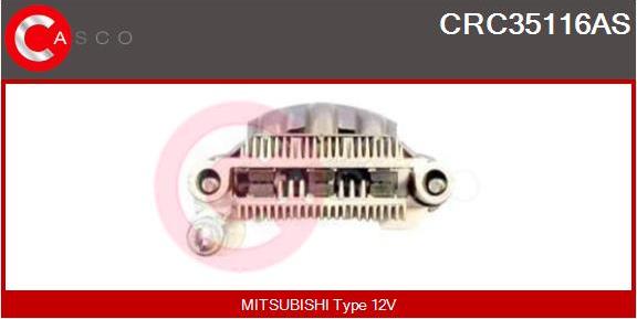 Casco CRC35116AS - Pont de diodes, alternateur cwaw.fr