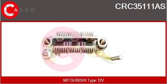 Casco CRC35111AS - Pont de diodes, alternateur cwaw.fr