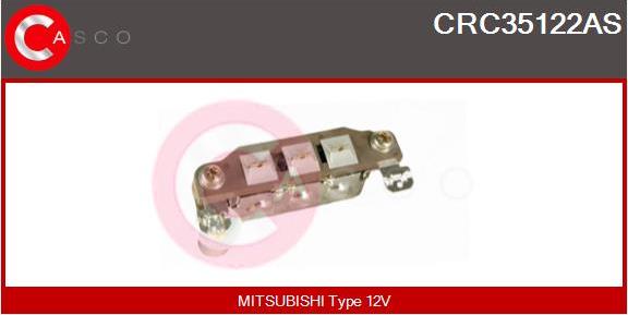 Casco CRC35122AS - Pont de diodes, alternateur cwaw.fr