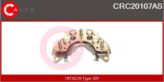 Casco CRC20107AS - Pont de diodes, alternateur cwaw.fr