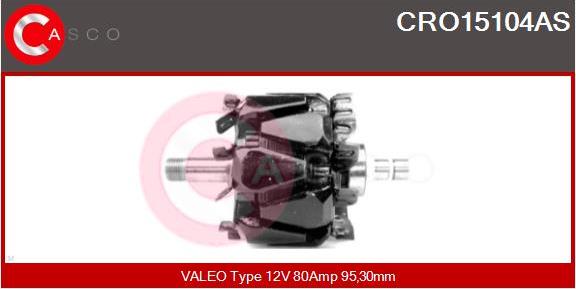 Casco CRO15104AS - Rotor, alternateur cwaw.fr