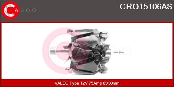 Casco CRO15106AS - Rotor, alternateur cwaw.fr