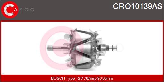 Casco CRO10139AS - Rotor, alternateur cwaw.fr