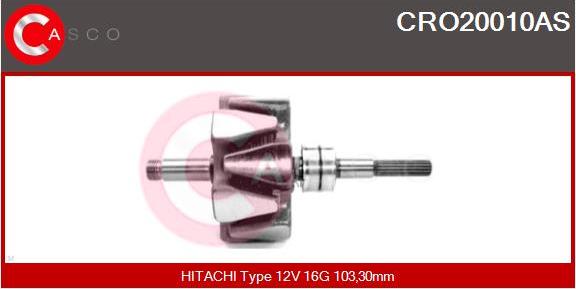 Casco CRO20010AS - Rotor, alternateur cwaw.fr