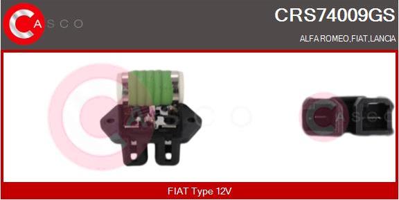 Casco CRS74009GS - Résistance de série, moteur électrique-ventilateur du radiat cwaw.fr