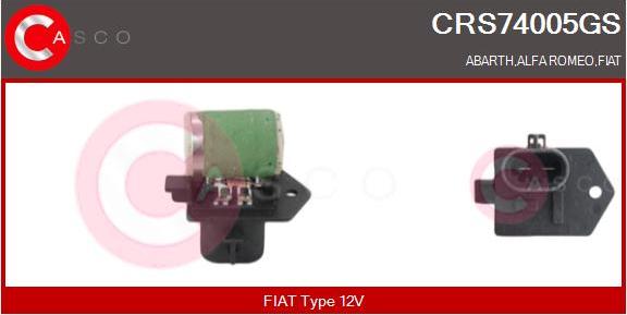 Casco CRS74005GS - Résistance de série, moteur électrique-ventilateur du radiat cwaw.fr