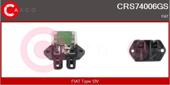 Casco CRS74006GS - Résistance de série, moteur électrique-ventilateur du radiat cwaw.fr