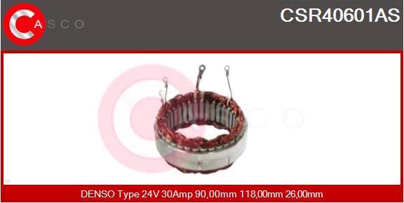 Casco CSR40601AS - Stator, alternateur cwaw.fr